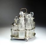 A George III silver cruet stand, Robert Hennell I & Samuel Hennell, London 1809,