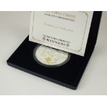 A 5oz proof silver coin,