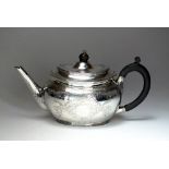 A Victorian silver teapot, Charles Edwards, London 1881,