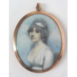 Andrew Plimer (British, 1763-1837) Portrait miniature of a lady,