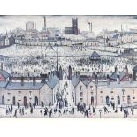 Laurence Stephen Lowry RA (1887-1976) Britain at Play, signed lower right,
