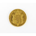 A George IV sovereign, dated 1826, bare head, ref.