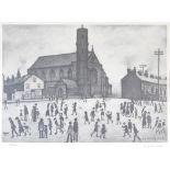 Laurence Stephen Lowry RA (1887-1976) St Mary's, Beswick, signed in pencil lower right,