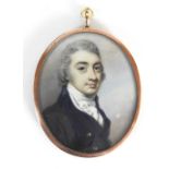George Engleheart (British, 1750-1829) Portrait miniature of a gentleman,