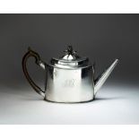 A George III silver teapot, T.S.