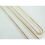 A yellow metal rope twist chain, the lobster claw fastening stamped '14kt', 50cm, weight 10.