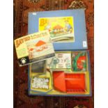 A boxed Bayko number 2 building set circa 1950s and with most internal dividing pieces and