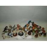 A tray of assorted Beswick and country artists models of birds to include: duck, pheasant, owls,