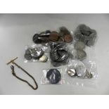 A small collection of silver cupro nickel,