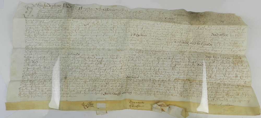 INDENTURE ON VELLUM made the fourth day of February in the first year of Charles I (1625)
