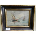 Berradette Pozzato (20th century) Fishing boats at sea, signed lower right, dated 1983,