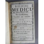 BROWNE, Thomas, Religio Medici, 12mo, 6th edition, Ja.