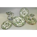 A quantity of Masons Ironstone Chartreuse pattern tablewares