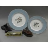 A boxed set of Royal Worcester coffee cups and saucers together with a quantity of Royal Doulton