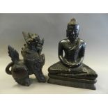 Two South East Asian carved hardwood figures,