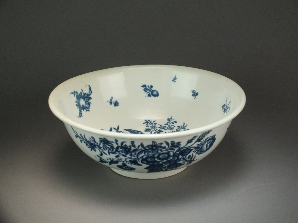 A Caughley wash stand bowl transfer-printed with the Pine Cone, Three Flowers and Fat Pear pattern, - Image 2 of 3