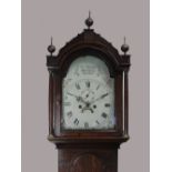 Joss Banister, Colchester, a George III oak cottage longcase clock, early 19th century,