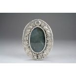 A Chinese silver photograph frame, circa 1900,