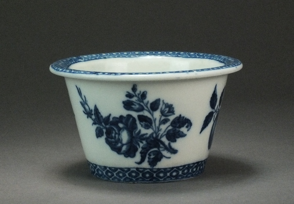 A very rare Caughley flower pot transfer-printed with the Pine Cone pattern, circa 1780-90, - Image 2 of 5