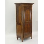 A French cherry wood Louis XV style single door wardrobe,