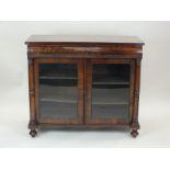 A George IV mahogany side cabinet, circa 1830,