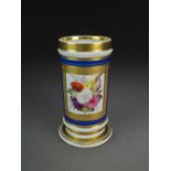 An early 19th century porcelain spill vase, perhaps Ridgway,