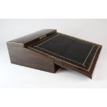 A Victorian coromandel table top writing slope,