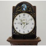 A Regency mahogany eight day longcase clock, the 13 inch arched enamel dial signed 'JAS Webster,