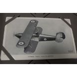POSTCARDS, an album of 20th century photographic postcards of aeroplanes,