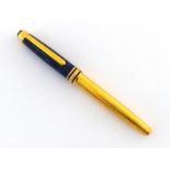 Montblanc Meisterstuck, Ramses II, a limited edition vermeil and lapis lacquer fountain pen, no.