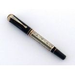 Montblanc, Marcel Proust, a limited edition Writer's Series silver and black resin fountain pen, no.