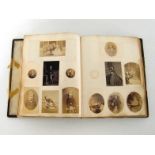 A Victorian photograph album, principally 1860s, a few 1870s, provenance believed to be Doyne