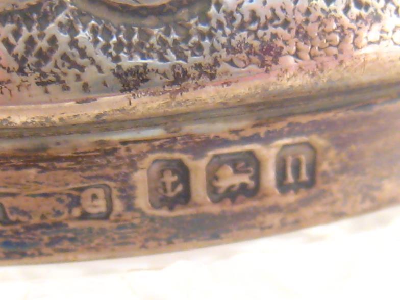 Four silver topped cut glass toilet jars, each hobnail-cut, three with star-cut bases (4). Generally - Image 3 of 5