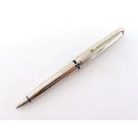 Cartier, Louis Cartier, a palladium finish and lacquer ballpoint pen, no box and paperwork