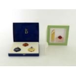 A Boucheron “Collection Joyaux” of three miniature perfumes or eau de toilette in presentation case,