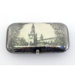 A good Russian silver and niello cheroot case, Assay Master's mark of Victor Savinkov, Moscow, circa