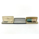 A mixed lot comprising four Parker fountain pens including a Parker 61,