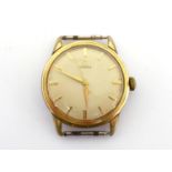 OMEGA, a 1960's gentleman's gilt metal manual wind wristwatch, ref. 14726-1 SC, the silvered dial