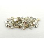 A mixed lot of loose round brilliant cut diamonds, totalling approx. 2.93 carats. (note: VAT will be