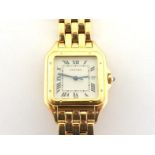 Cartier, Panthere, a gentleman's 18 carat gold quartz wristwatch, ref. 1060 2 no. MG215530, the