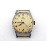 OMEGA, a gentleman's stainless steel manual wind wristwatch, ref. 2292, circa 1940, the signed cream