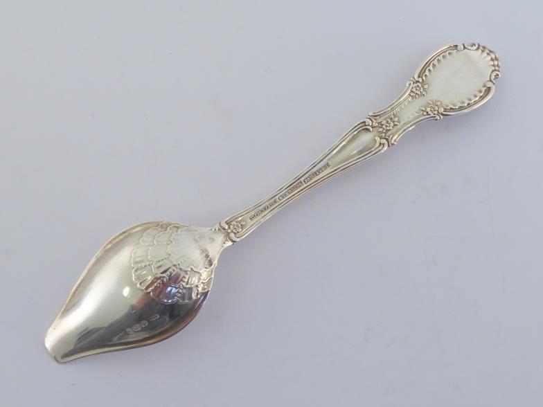 A fancy American silver dessert spoon by Tiffany with English import marks for London, 1909; a - Image 7 of 7