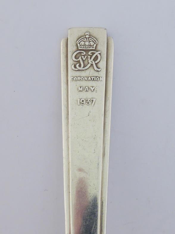 A fancy American silver dessert spoon by Tiffany with English import marks for London, 1909; a - Image 4 of 7