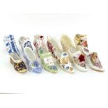 "The Historic Miniature Shoes Collection", a collection of twelve ceramic miniature shoes