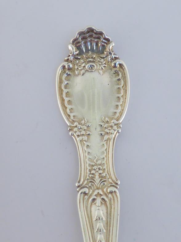 A fancy American silver dessert spoon by Tiffany with English import marks for London, 1909; a - Image 2 of 7