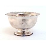 A George II/III Irish Provincial silver sugar bowl by George Hodder, Cork, circa 1760 (GH,