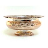 A modern Continental white metal (tests silver) jardiniere, apparently unmarked, probably Italian,