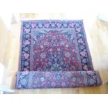 A vintage Kashan Carpet ,circa 1925, in very good condition apart from occasional small, 1-2mm.,