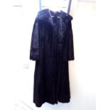 Sidney Massin, a full length mink fur coat with fur cord, beautifully lined and labelled Massin