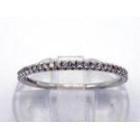 Georg Jensen, 'Aurora', an 18 carat white gold and diamond eternity band, total diamond weight